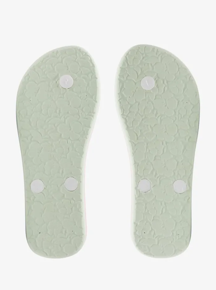 Roxy Shoes and Sandals Girl039s 416 Tahiti FlipFlops Greenpink 8211 Kids Roxy Shoes and Sandals Girl039s 416 Tahiti FlipFlops Greenpink 8211 Kids