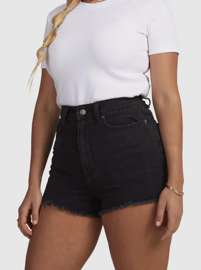 Roxy Shorts Eva Denim Shorts Anthracite 8211 Women