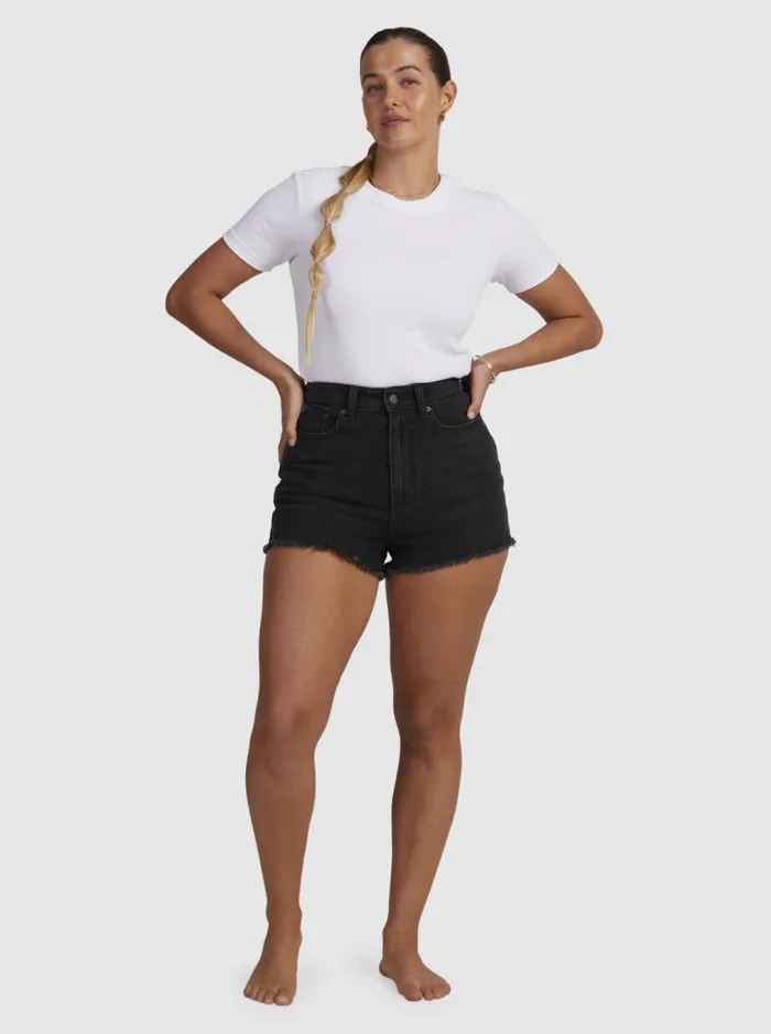 Roxy Shorts Eva Denim Shorts Anthracite 8211 Women