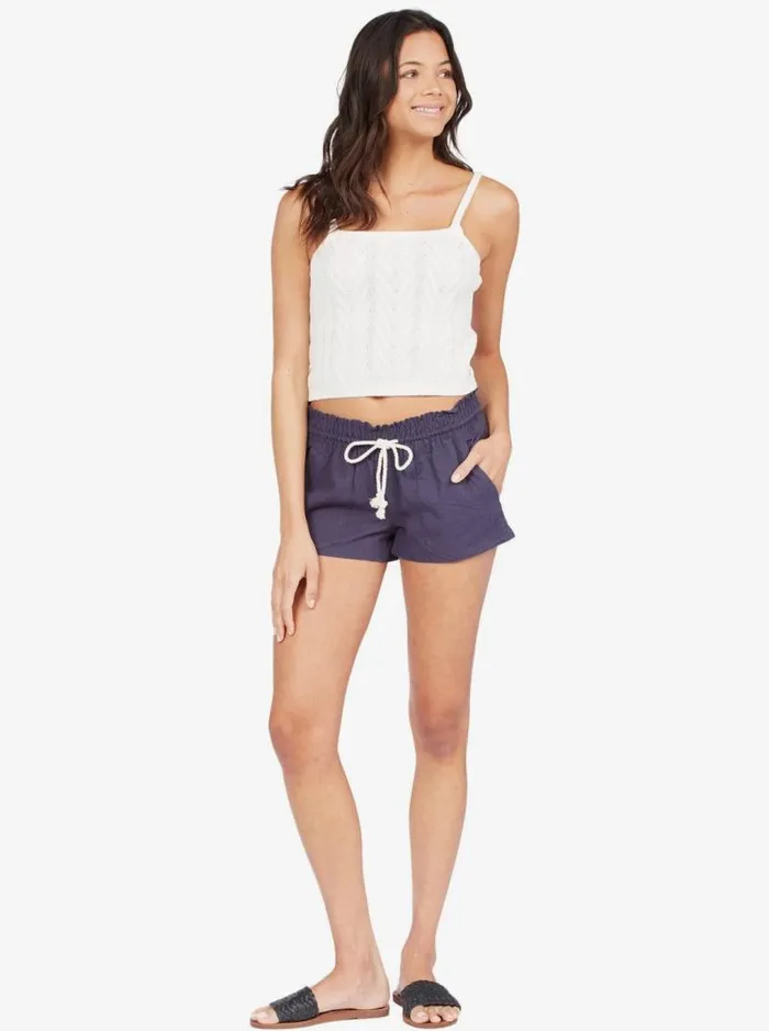 Roxy Shorts Oceanside Elasticized Shorts Mood Indigo 8211 Women Roxy Shorts Oceanside Elasticized Shorts Mood Indigo 8211 Women