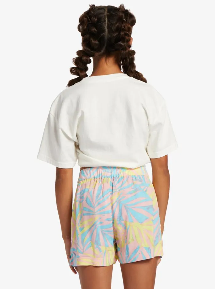 Roxy Skirts and Shorts Girl039s 416 Blue Ocean Floor Viscose Shorts For Girls Daiquiri Green All Palmed O Rg 8211 Kids