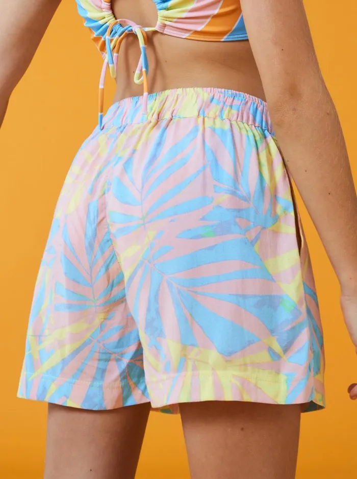 Roxy Skirts and Shorts Girl039s 416 Blue Ocean Floor Viscose Shorts For Girls Daiquiri Green All Palmed O Rg 8211 Kids