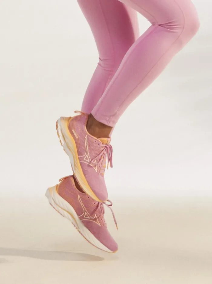 Roxy Sneakers ROXY X MIZUNO Wave Rider 26 Running Shoes B071 Pink 8211 Women