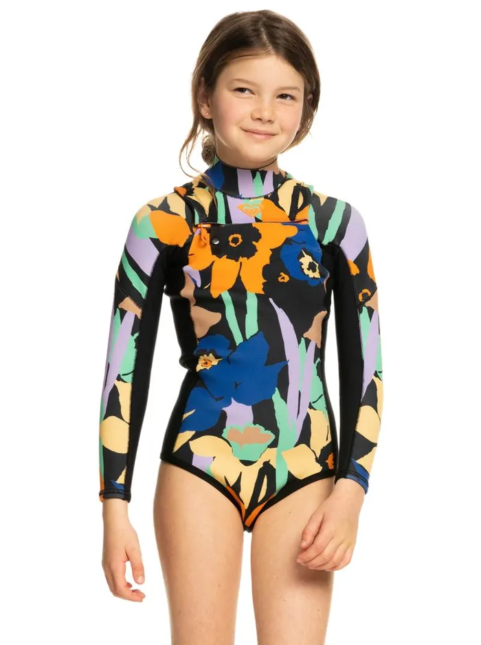 Roxy Surf Girl039s 816 15mm Current Of Cool Long Sleeve Springsuit Anthracite 8211 Kids Roxy Surf Girl039s 816 15mm Current Of Cool Long Sleeve Springsuit Anthracite 8211 Kids