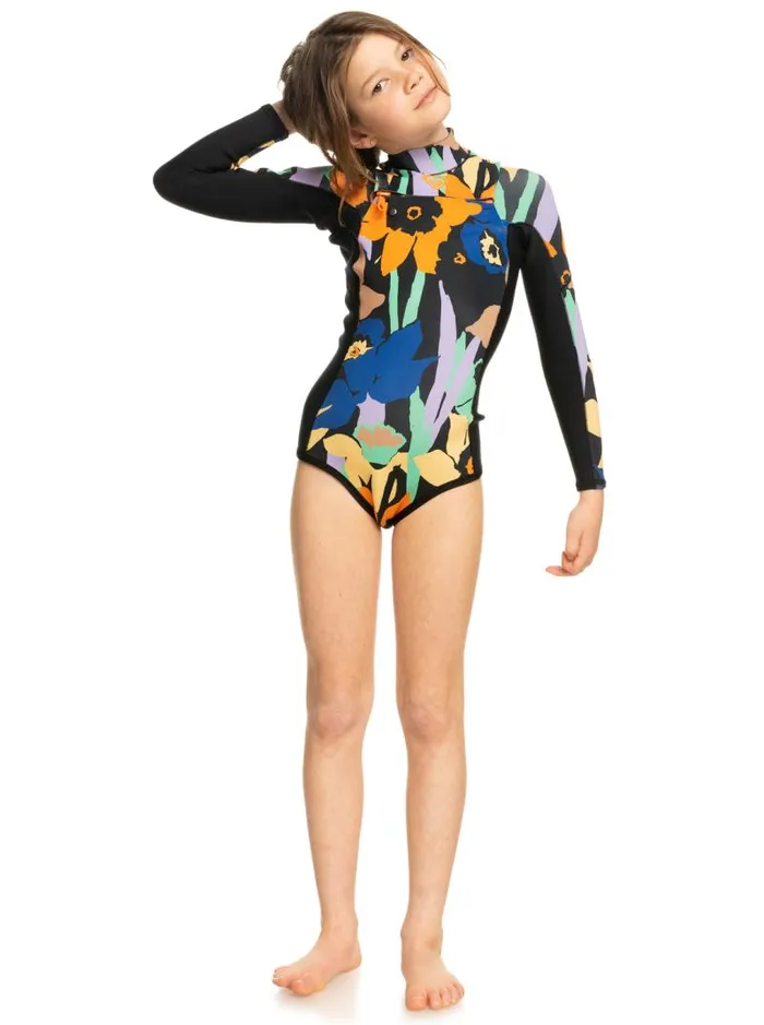 Roxy Surf Girl039s 816 15mm Current Of Cool Long Sleeve Springsuit Anthracite 8211 Kids Roxy Surf Girl039s 816 15mm Current Of Cool Long Sleeve Springsuit Anthracite 8211 Kids