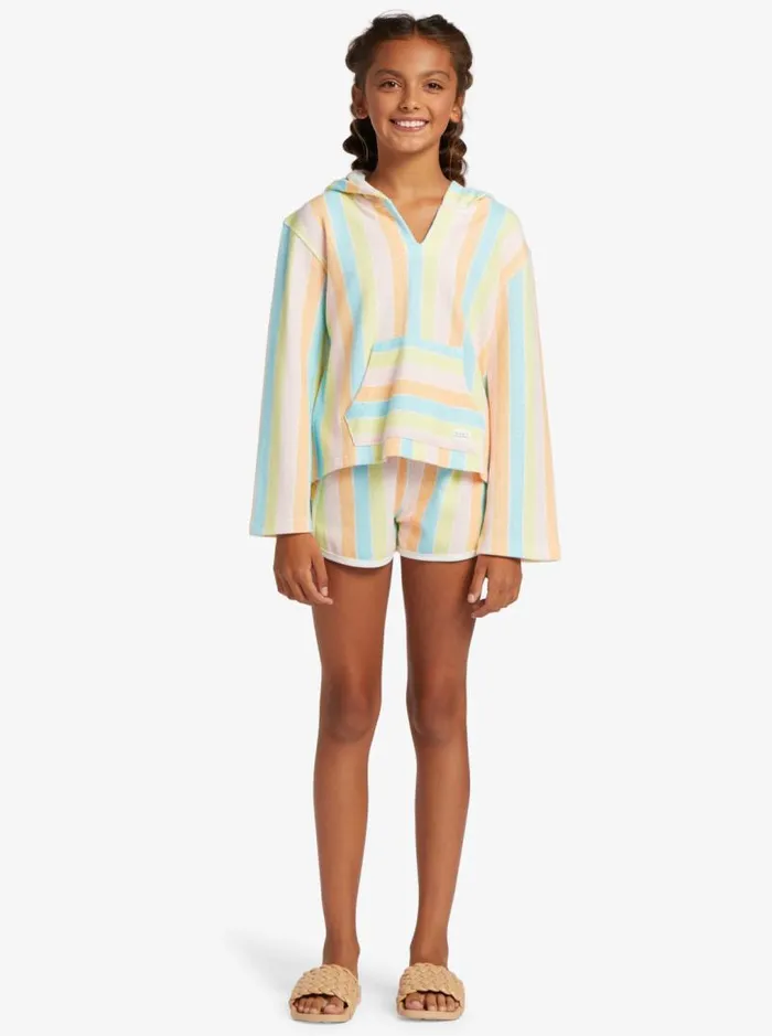 Roxy Sweatshirts and Hoodies Girl039s 416 The Rainbow Climb Poncho Hoodie For Girls Bachelor Button Rainbow Rays 8211 Kids Roxy Sweatshirts and Hoodies Girl039s 416 The Rainbow Climb Poncho Hoodie For Girls Bachelor Button Rainbow Rays 8211 Kids