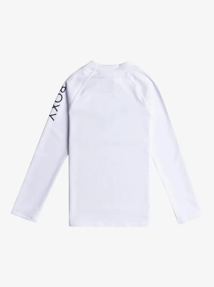 Roxy Swim Girl039s 27 Whole Hearted Long Sleeve UPF 50 Rashguard Bright White 8211 Kids Roxy Swim Girl039s 27 Whole Hearted Long Sleeve UPF 50 Rashguard Bright White 8211 Kids