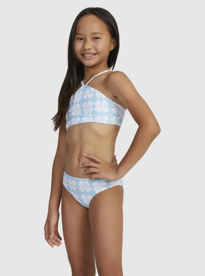 Roxy Swim Girls039 716 Vacation Memories Two Piece Crop Top Bikini Set Clear Sky Clik 8211 Kids Roxy Swim Girls039 716 Vacation Memories Two Piece Crop Top Bikini Set Clear Sky Clik 8211 Kids