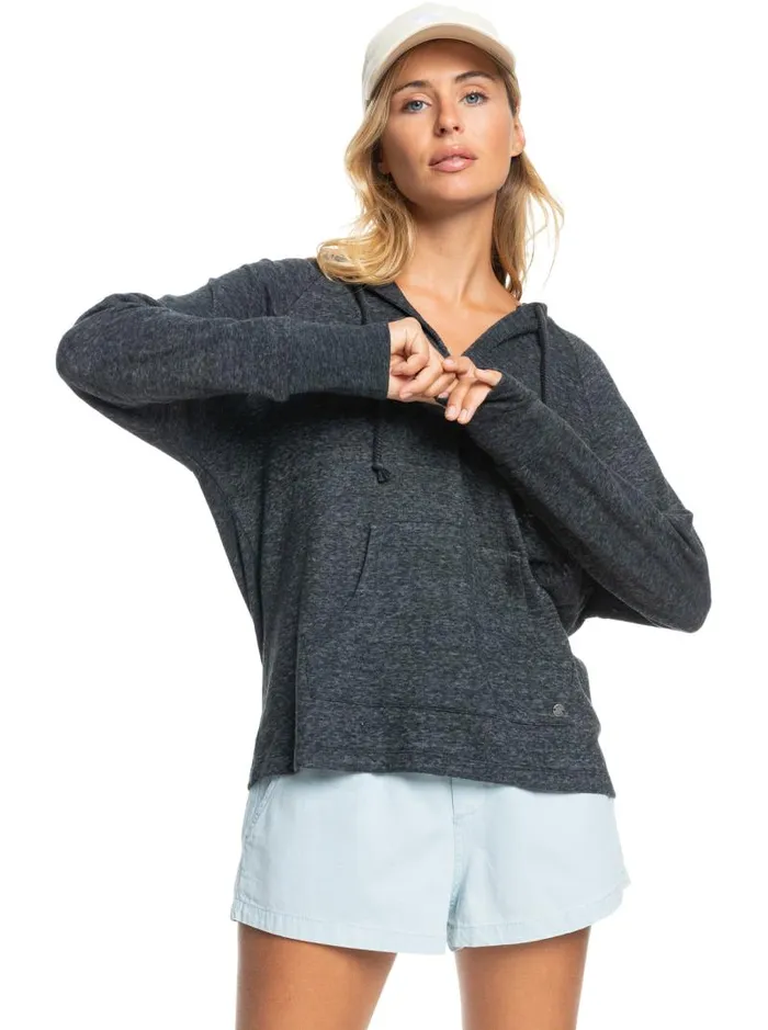 Roxy Tops Destination Surf Hoodie Anthracite 8211 Women