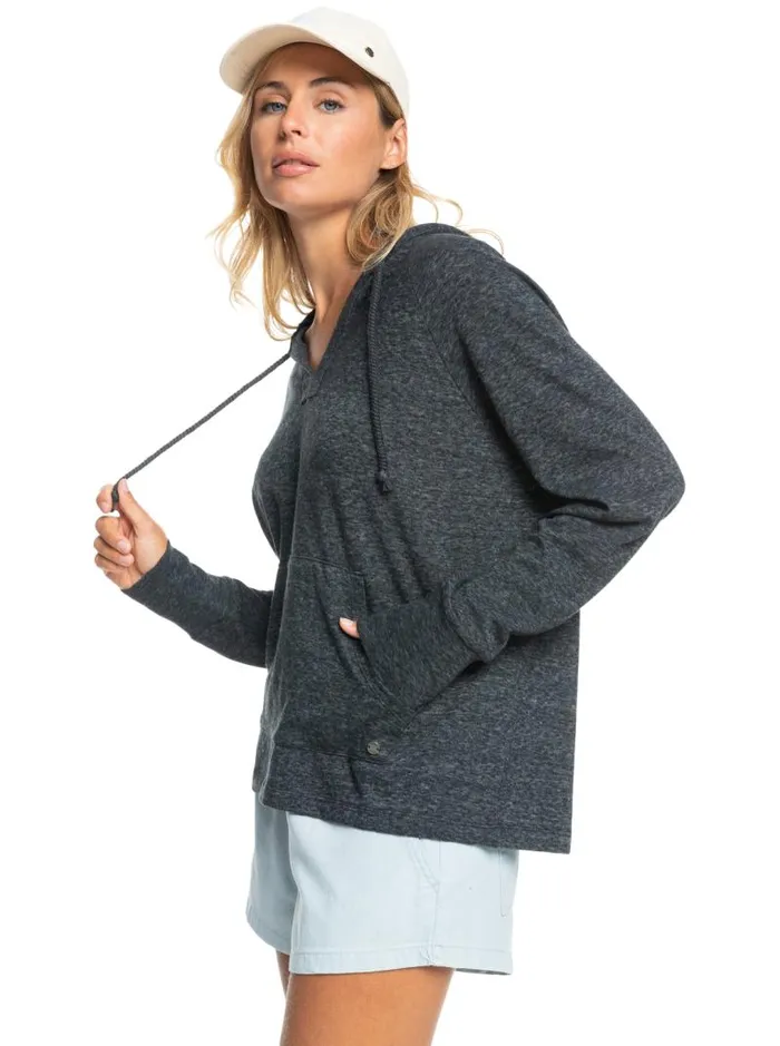 Roxy Tops Destination Surf Hoodie Anthracite 8211 Women Roxy Tops Destination Surf Hoodie Anthracite 8211 Women