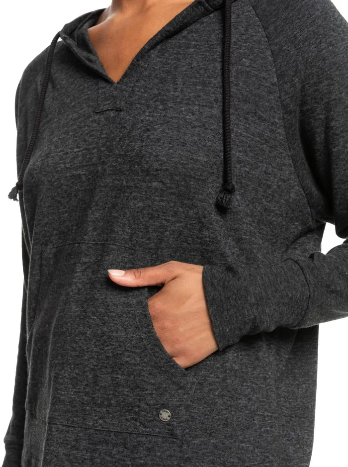 Roxy Tops Destination Surf Hoodie Anthracite 8211 Women Roxy Tops Destination Surf Hoodie Anthracite 8211 Women