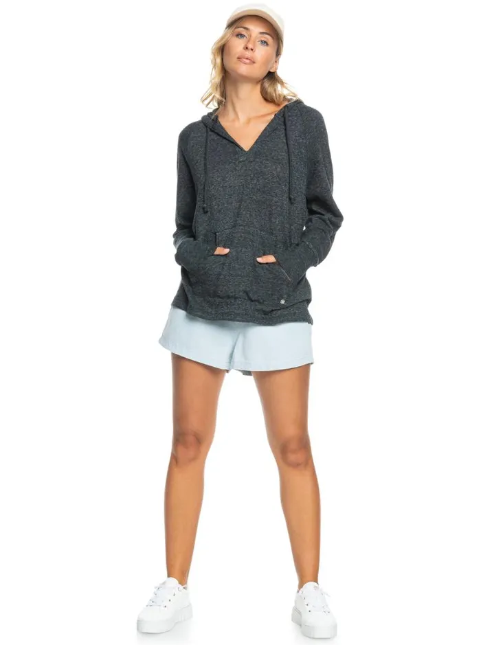Roxy Tops Destination Surf Hoodie Anthracite 8211 Women Roxy Tops Destination Surf Hoodie Anthracite 8211 Women