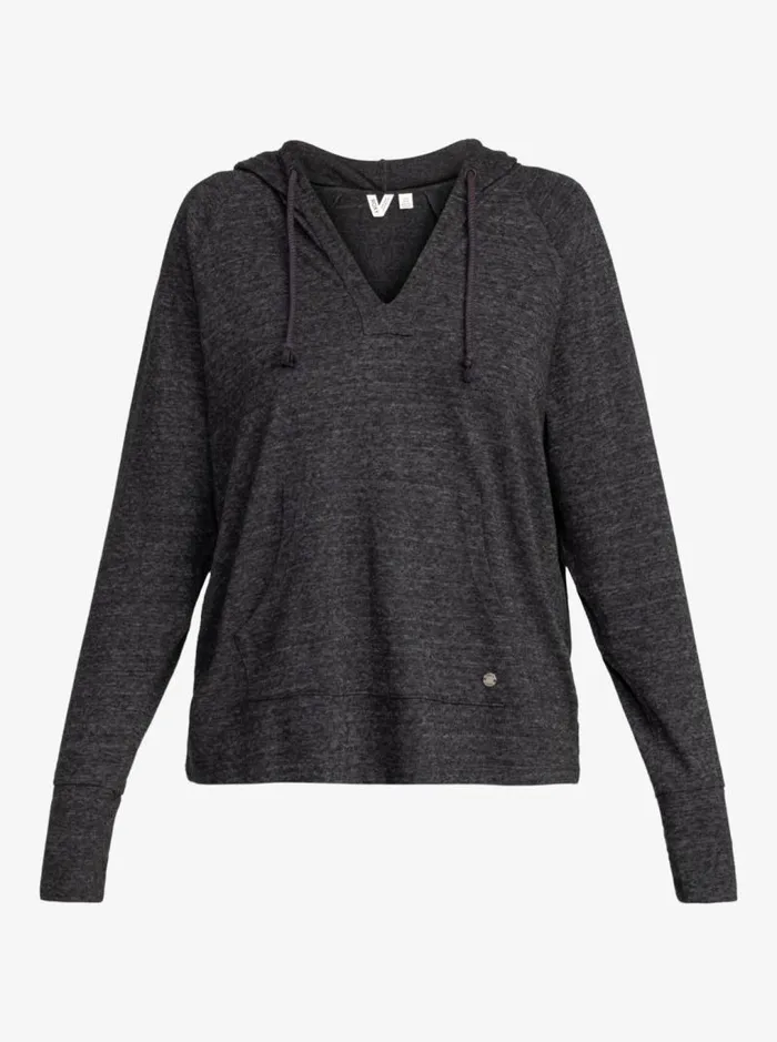 Roxy Tops Destination Surf Hoodie Anthracite 8211 Women Roxy Tops Destination Surf Hoodie Anthracite 8211 Women