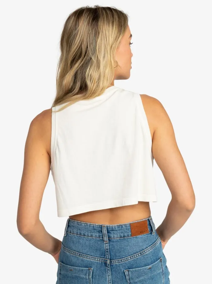 Roxy Tops Roxy X Grl Swirl Cropped Vest Top Tapioca 8211 Women Roxy Tops Roxy X Grl Swirl Cropped Vest Top Tapioca 8211 Women