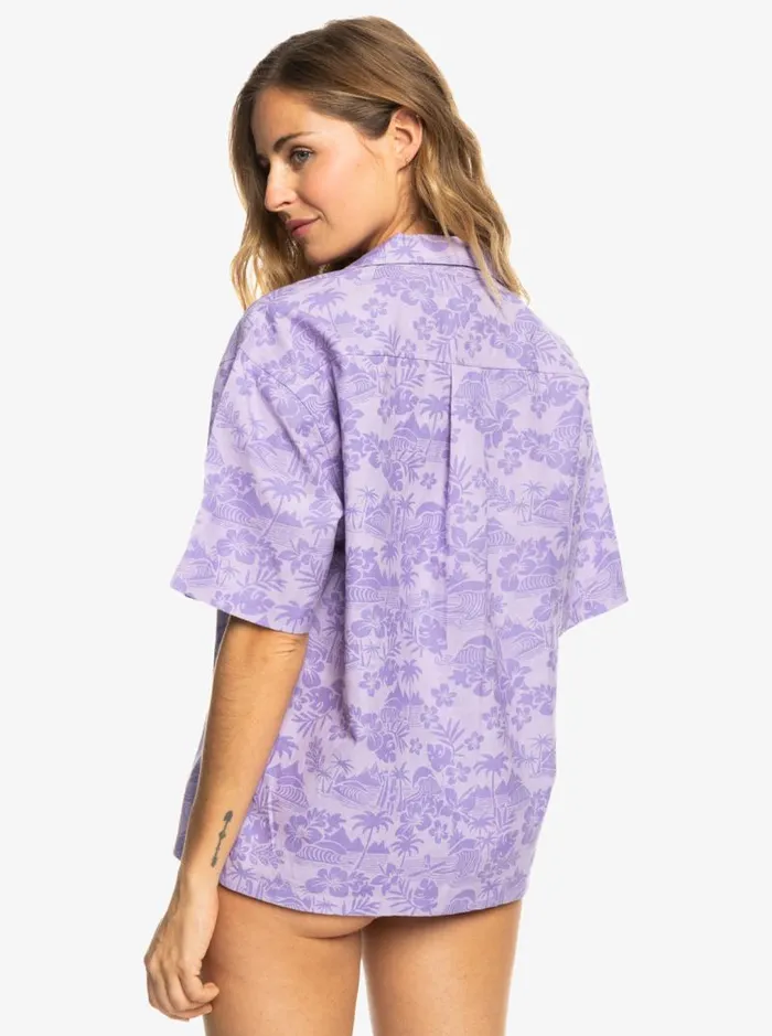 Roxy Tops SurfKindKate Short Sleeve Shirt Purple Rose Surf Friends 8211 Women Roxy Tops SurfKindKate Short Sleeve Shirt Purple Rose Surf Friends 8211 Women