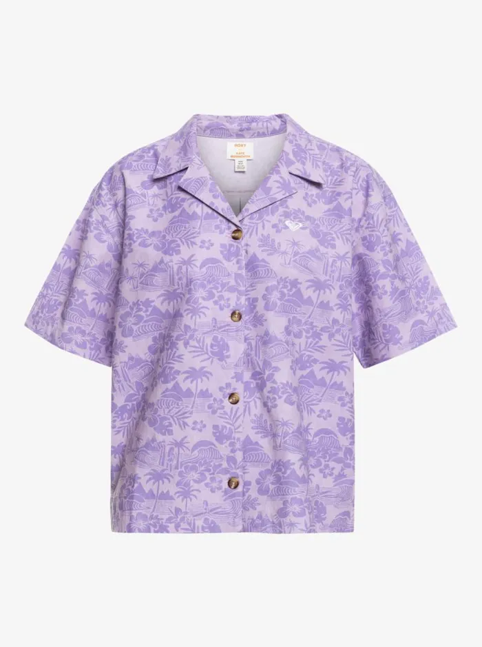 Roxy Tops SurfKindKate Short Sleeve Shirt Purple Rose Surf Friends 8211 Women Roxy Tops SurfKindKate Short Sleeve Shirt Purple Rose Surf Friends 8211 Women