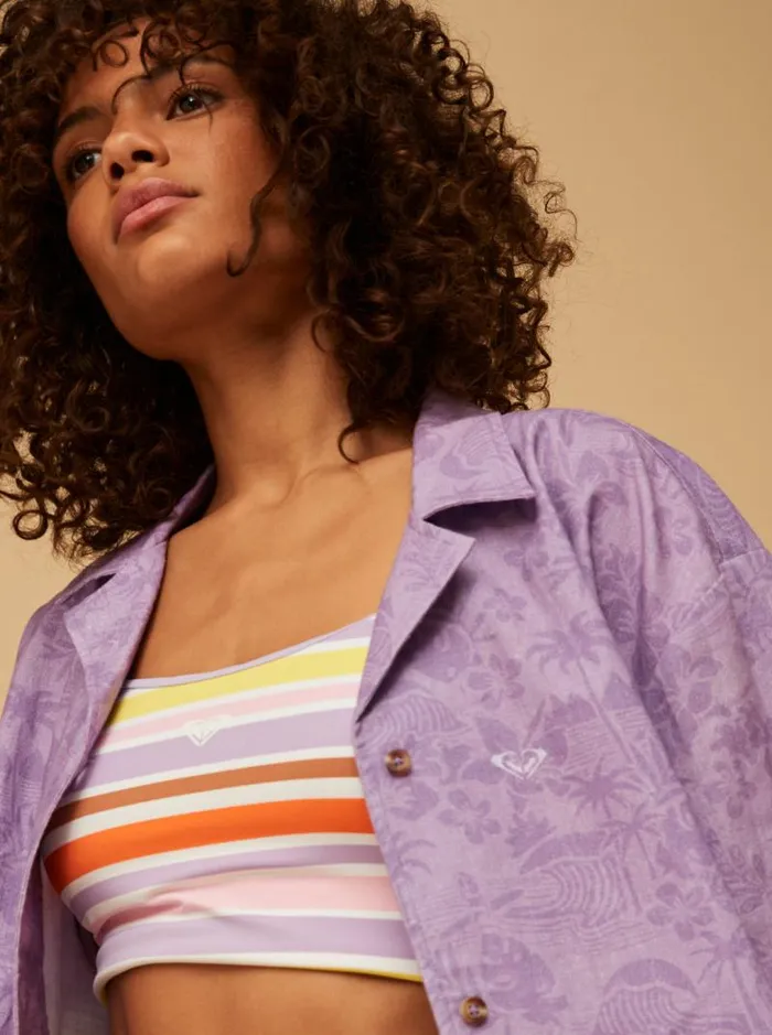 Roxy Tops SurfKindKate Short Sleeve Shirt Purple Rose Surf Friends 8211 Women Roxy Tops SurfKindKate Short Sleeve Shirt Purple Rose Surf Friends 8211 Women