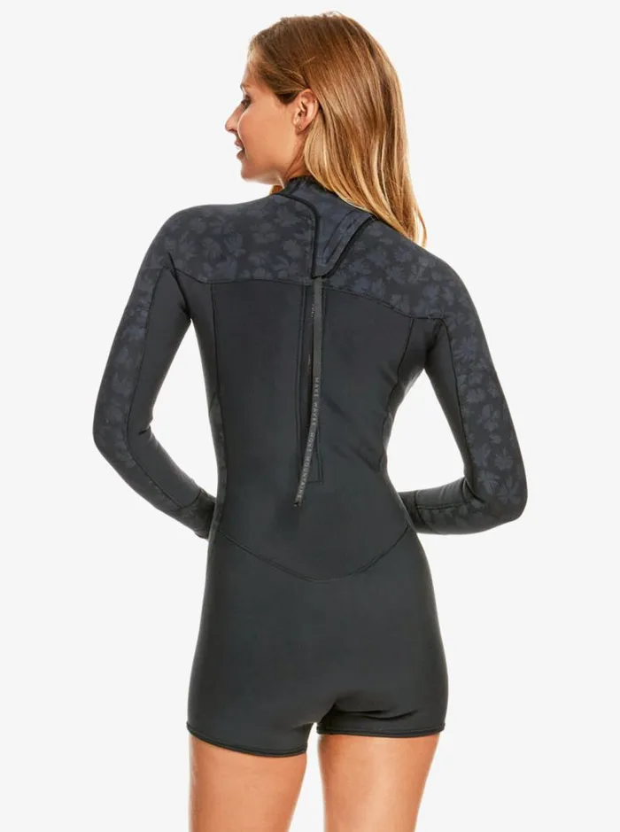 Roxy Wetsuits 2mm Swell Series Long Sleeve Back Zip Springsuit Black 8211 Women