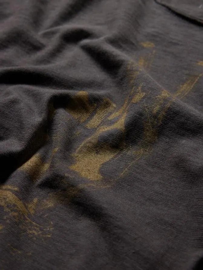 ROYAL PEACE TEE Black Clothing John Varvatos Graphic Tees