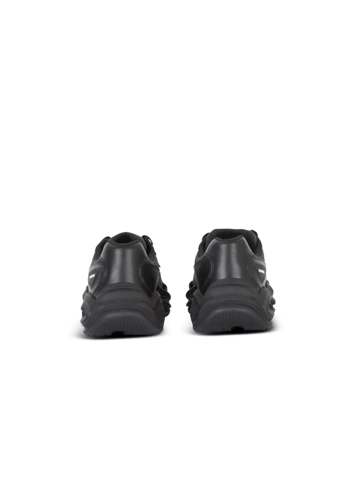 RunRow Leather Sneakers Black Men Balmain Sneakers