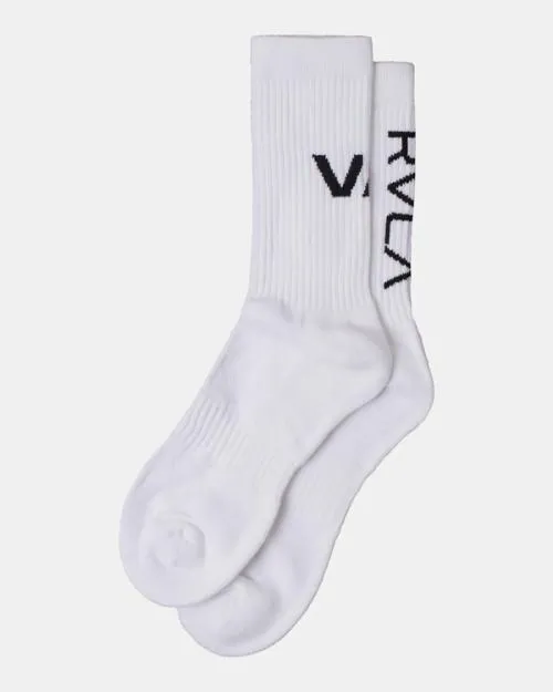 Rvca 2 Pack Sport Vent Cushion Crew Socks White SportMen Other Accessories
