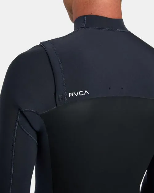 Rvca 2mm Benjamin Jeanjean Front Zip Wetsuit Jacket Black Surf Neoprene Tops