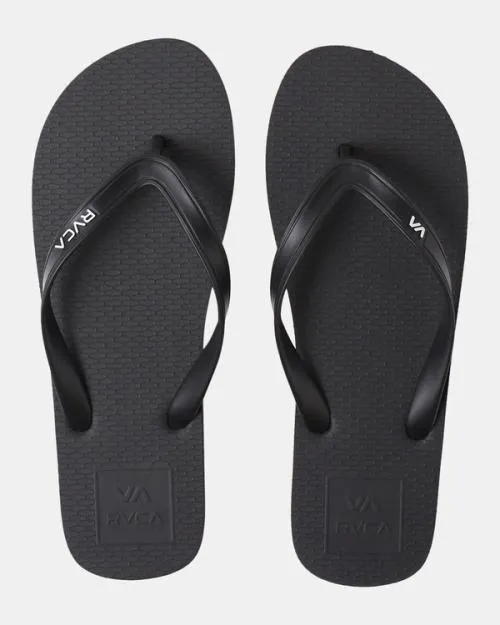 Rvca All The Way Flip Flops Black Men Sandals