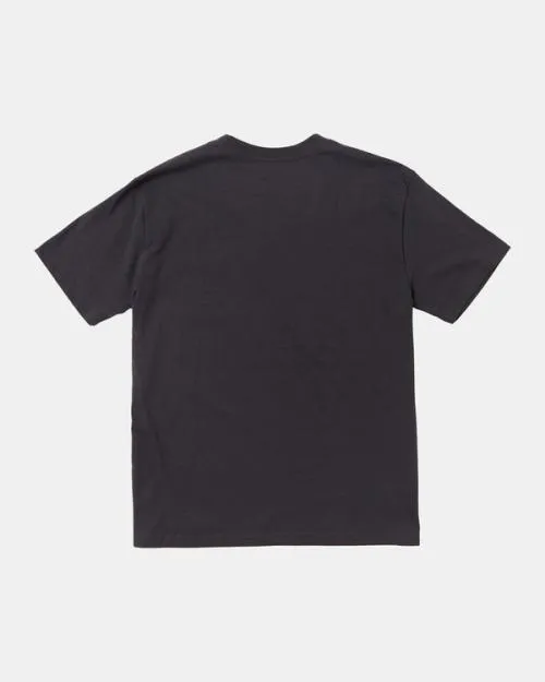 Rvca Americana Label TShirt Garage Blue Men Short Sleeves