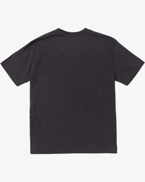 Rvca Americana Label TShirt Garage Blue Men Short Sleeves