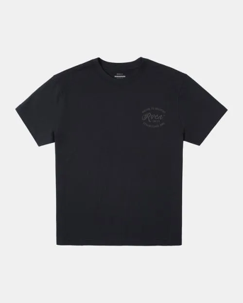 Rvca Balance Cafe TShirt Black Men Short Sleeves