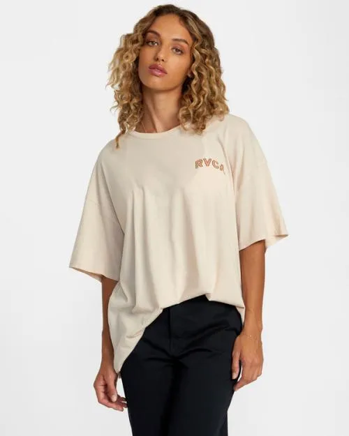 Rvca Banjo Tee Chalk Women Tees and Tanks