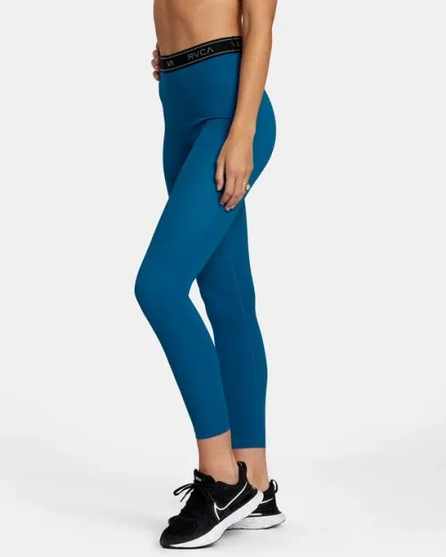 Rvca Base Workout Leggings Teal SportWomen Pants