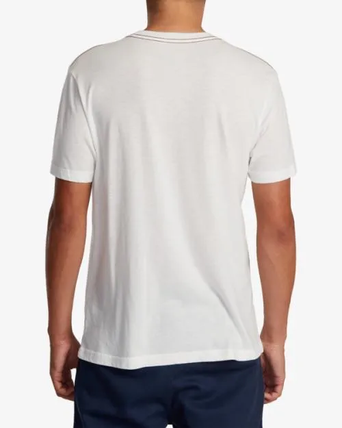 Rvca Big Tee Antique White Men Short Sleeves