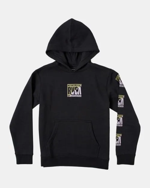 Rvca Boy039s Splitter Hoodie Black Boys Hoodies and Fleece