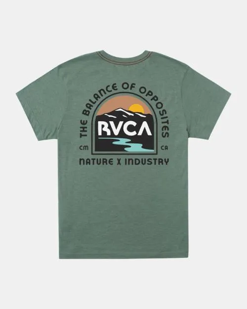 Rvca Boy039s Vistas TShirt Jade Boys Tees and Tanks