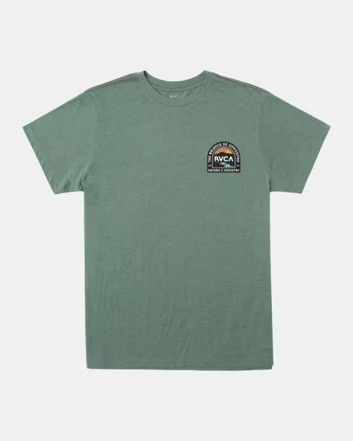 Rvca Boy039s Vistas TShirt Jade Boys Tees and Tanks