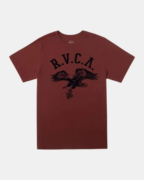 Rvca Byob TShirt Red Earth Men Short Sleeves