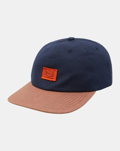 Rvca Chainmail Baseball Hat Indigo Men Hats and Beanies