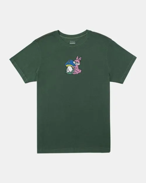 Rvca Cottontale TShirt College Green Men Short Sleeves
