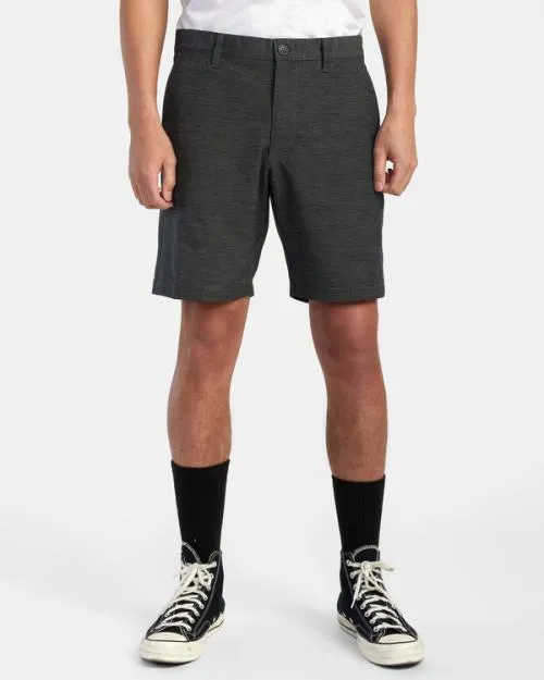 Rvca Daggers Chino Hybrid Boardshorts Black Men Shorts and Hybrids