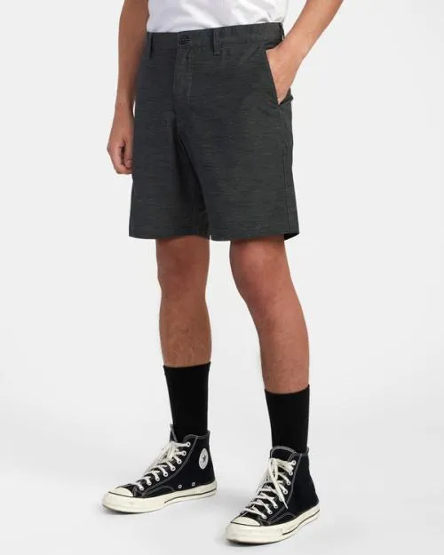 Rvca Daggers Chino Hybrid Boardshorts Black Men Shorts and Hybrids