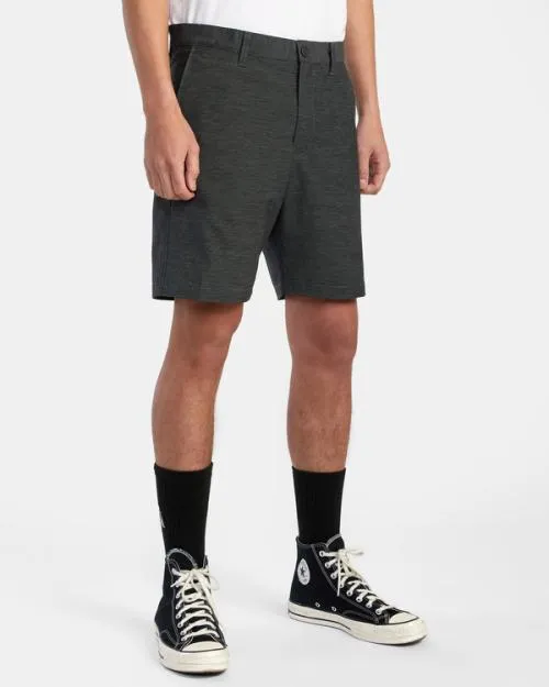Rvca Daggers Chino Hybrid Boardshorts Black Men Shorts and Hybrids