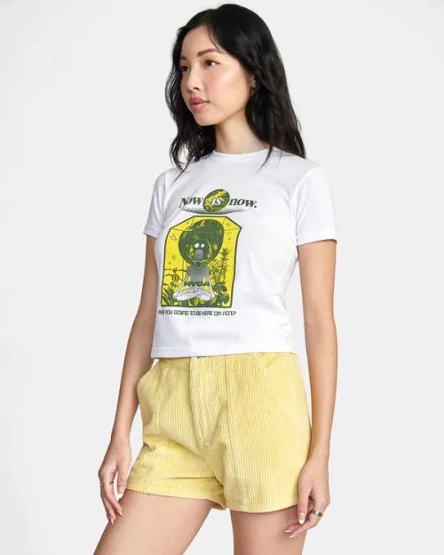 Rvca Daylight Corduroy Shorts Mellow Yellow Women Shorts and Skirts