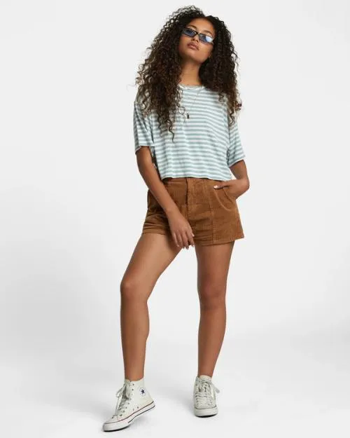 Rvca Daylight Corduroy Shorts Sienna Women Shorts and Skirts