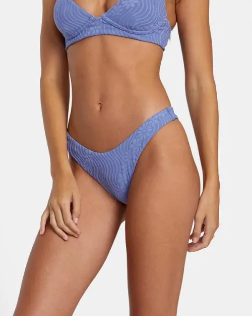Rvca Dazed Shimmer Skimpy Bikini Bottoms Coast Women Bikini Bottoms