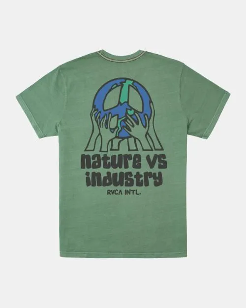 Rvca Earth Corp Tee Verdite Men Short Sleeves