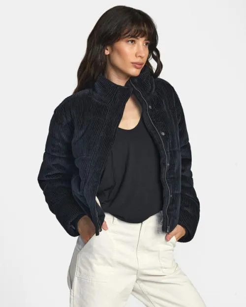 Rvca Eezeh Puffer JACKET Rvca Black Women Jackets