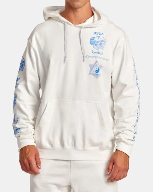 Rvca Everlast X Benjamin Jeanjean Hoodie Off White SportMen Hoodies and Sweatshirts