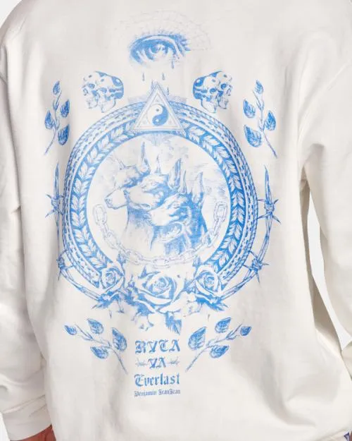 Rvca Everlast X Benjamin Jeanjean Hoodie Off White SportMen Hoodies and Sweatshirts