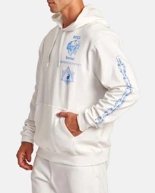 Rvca Everlast X Benjamin Jeanjean Hoodie Off White SportMen Hoodies and Sweatshirts